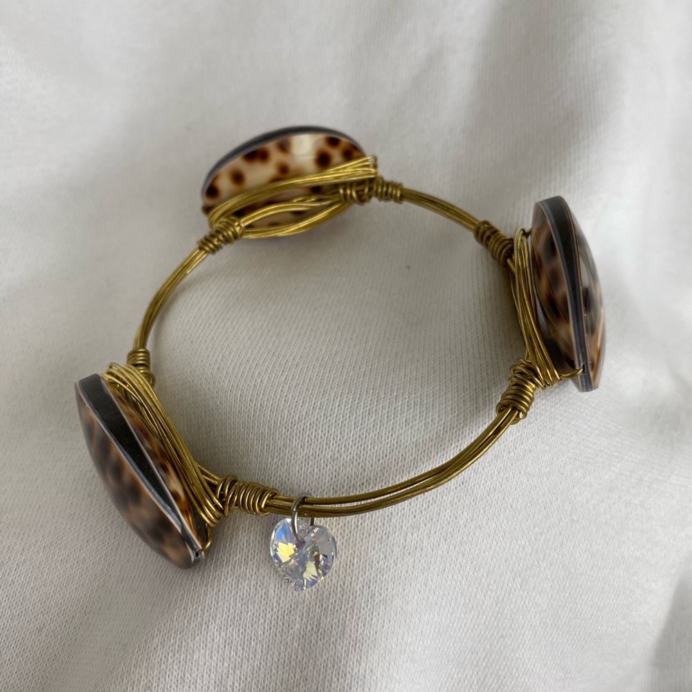 New Handcrafted Tortoise Shell Wire Wrapped Brace… - image 7